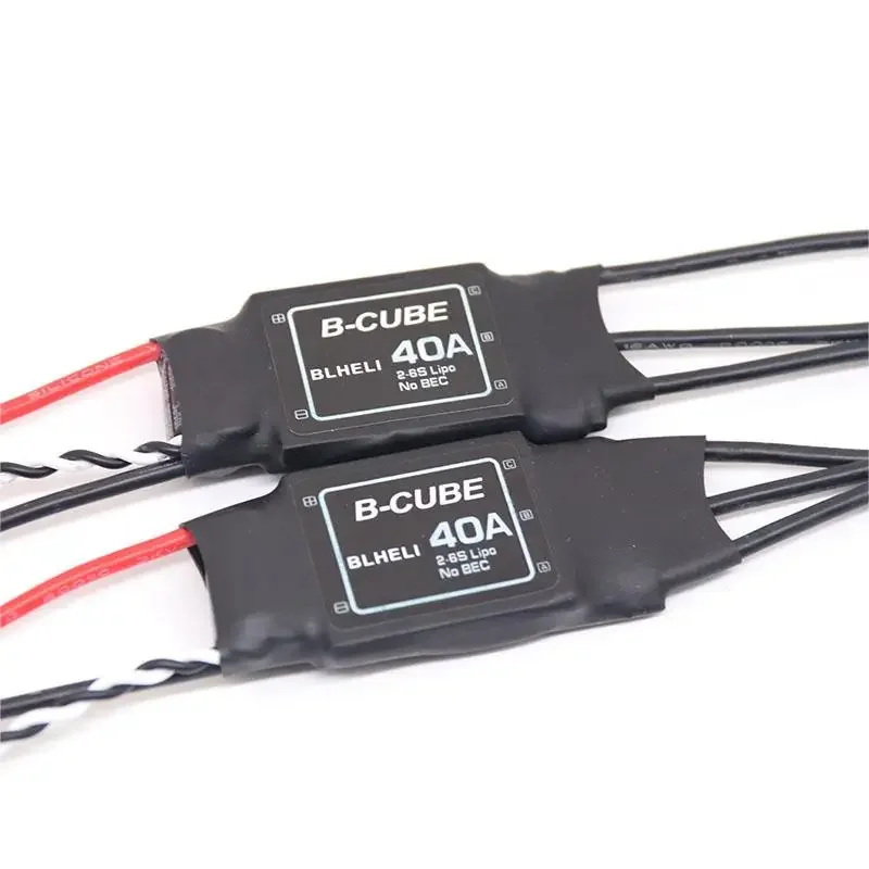 B-CUBE 1/2/4/6 pièces BLHELI 40A ESC sans brosse 2-6S Lipo sans contrôleur de vitesse EBC pour avion RC FPV UAV Drone quadrirotor