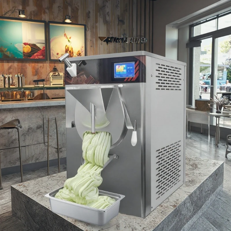 68L desktop hard ice cream machine commercial batch freezer digging ball ice cream machine
