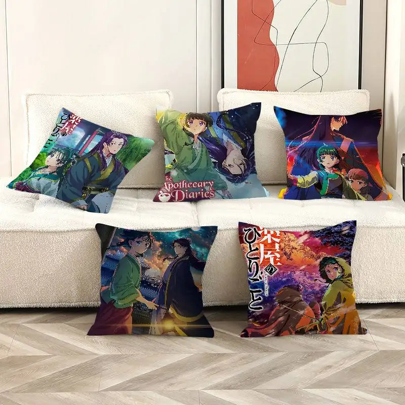 The Apothecary Diaries Anime Pillow Cover For Bedroom Room And Living Room Sofa Decorative Cushion Cover