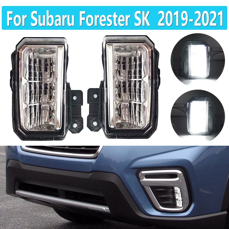 

LED Fog Lights For Subaru Forester SK 2019 2020 2021 Headlights foglights Foglamp Front Bumper Light 84501SJ000 84501SJ010