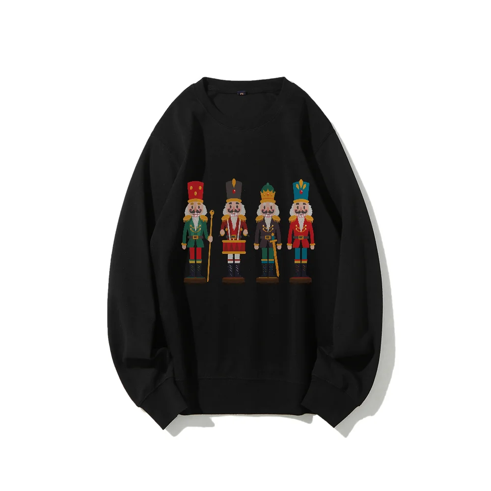 Nutcracker Sweatshirt gula Plum peri Sweater natal wanita Pullover hadiah liburan Natal grafis Tee pakaian Xmas Shirt Outfit