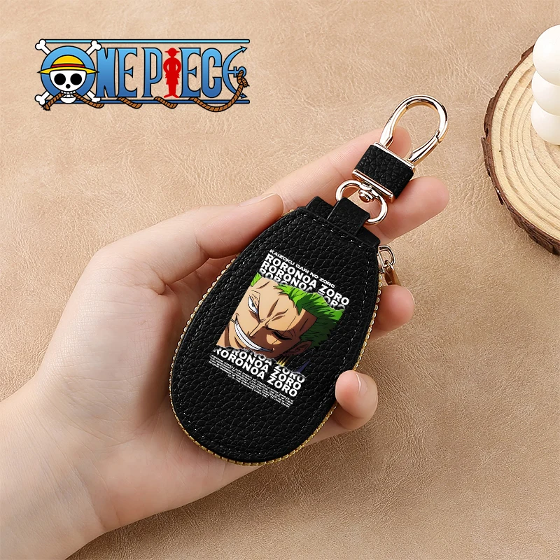 قطعة واحدة حقائب مفاتيح السيارة الجلدية الصغيرة موضة سستة الرجال حافظة واقية بسيطة المحمولة متعددة الوظائف قلادة المفاتيح الهدايا