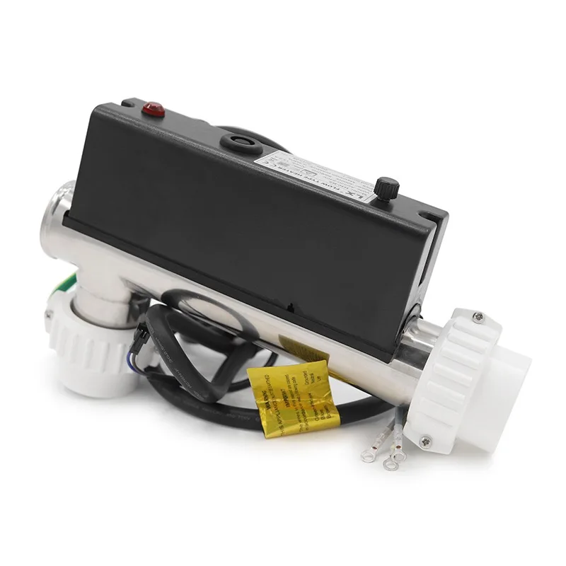 Imagem -03 - Equipamento de Aquecimento Elétrico para Piscina Banheira de Massagem Termostato Aquecimento Circulação 1kw 2kw 3kw