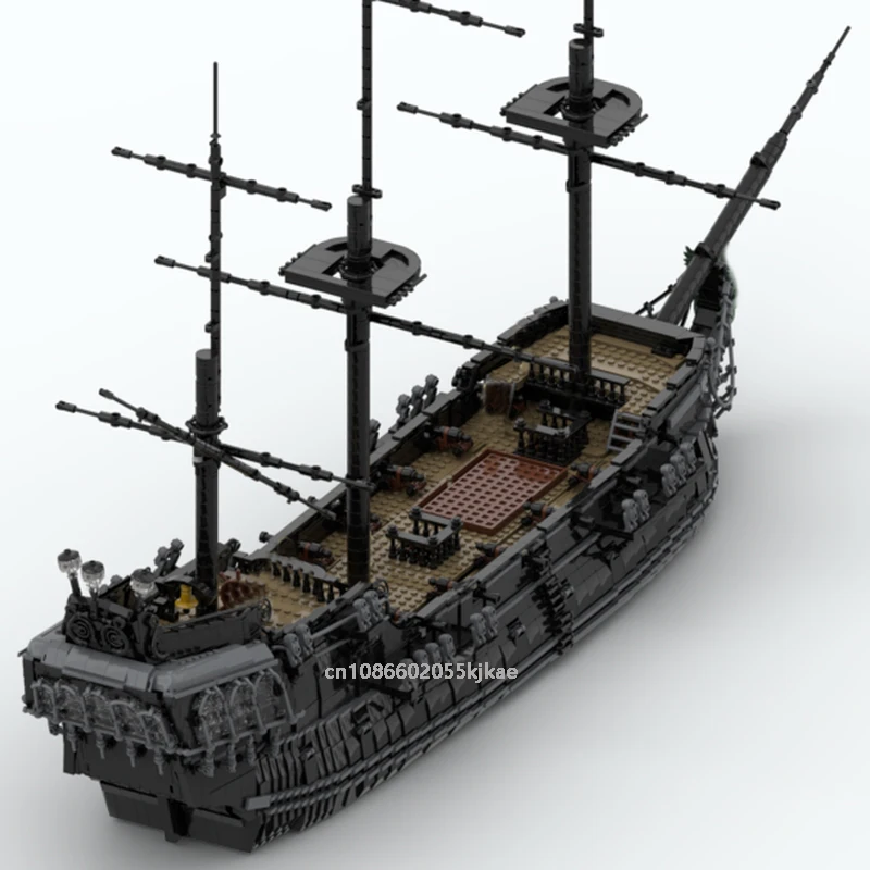 7398PCS Famous pirate Movie MOC Black Pearl three-masted galleon model DIY creative ideas Child Toy birthdayGift building blocks