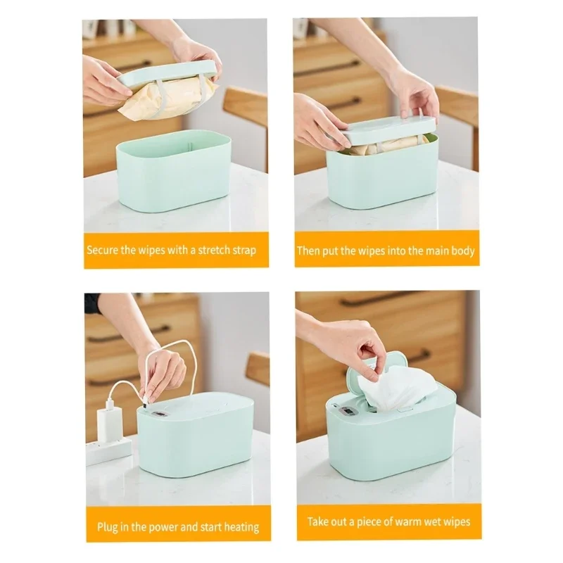Baby Friendly Wet Wipe Warmer Comfortable Wet Wipes Elegant Wipe Warmer Baby Wipes Heater Quick Heating Wet Wipes