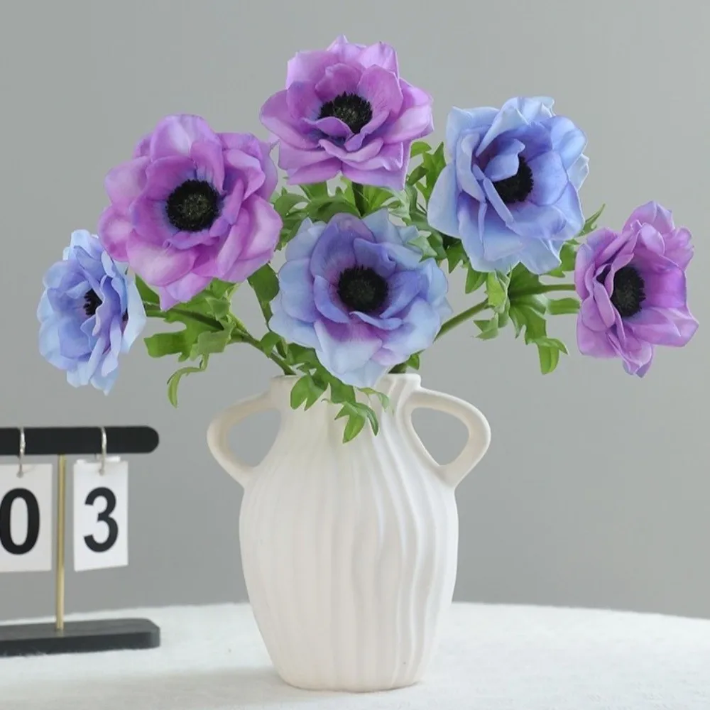 

Real Touch Artificial Anemone Lifelike Handmade Silk Anemone Flowers Plastic Realistic Simulation Flowers Shopping Mall
