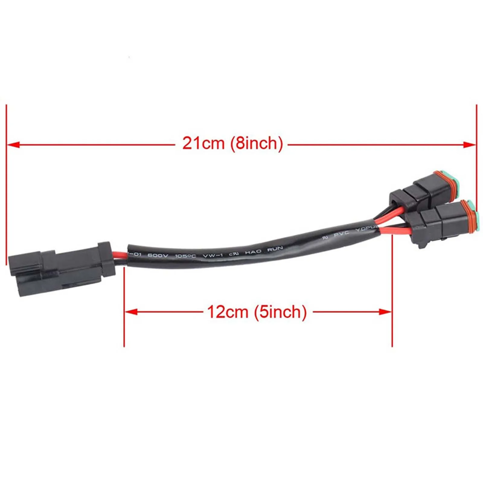 1pcs Deutsch Adapters Connect 2 Way Waterproof DT Dtp Pigtails Male Female Electrical Y Type Deutsch Leads Deutsch DT Connector