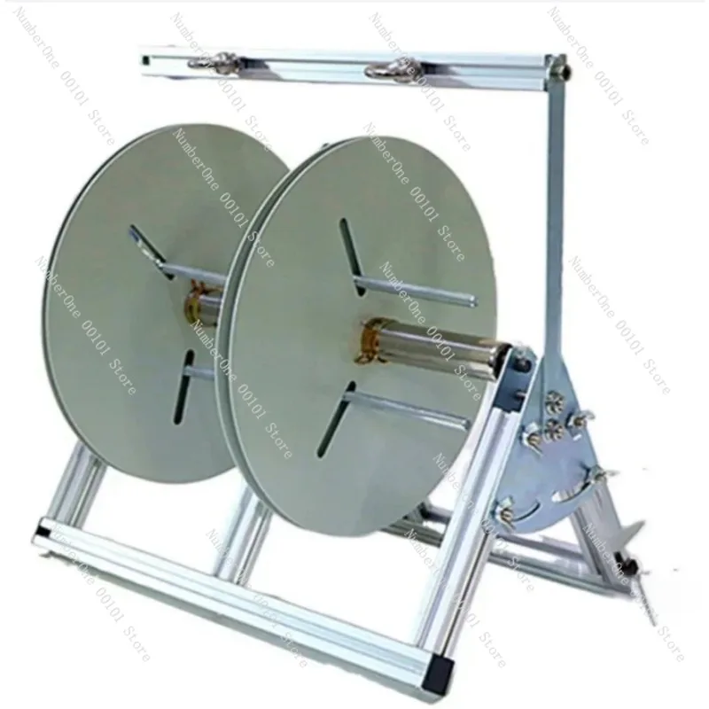 Pay Off Rack Cable Reel Pulley, Wire Stripping Threading Pliers with Tool Clip Bag, Electrician Tool Kit