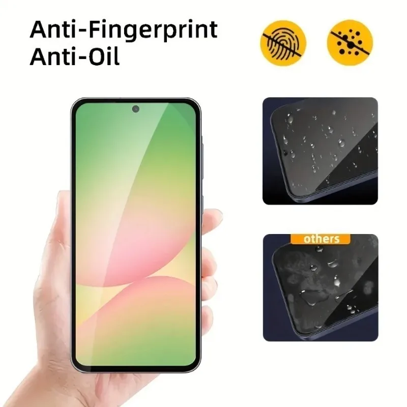4Pcs Full Cover Screen Protector for Samsung Galaxy A56 A55 A35 A25 A16 A05 Tempered Glass for Samsung A07 A17 A26 A36 A53 A73
