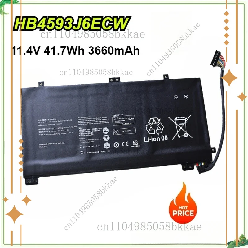 

HB4593J6ECW Laptop Battery for Huawei MateBook 13 2020 WRT-W19 WRT-W29 WRT-WX9 I7 HN-W19L 11.4V 41.7Wh 3660mAh Bateria Notebook