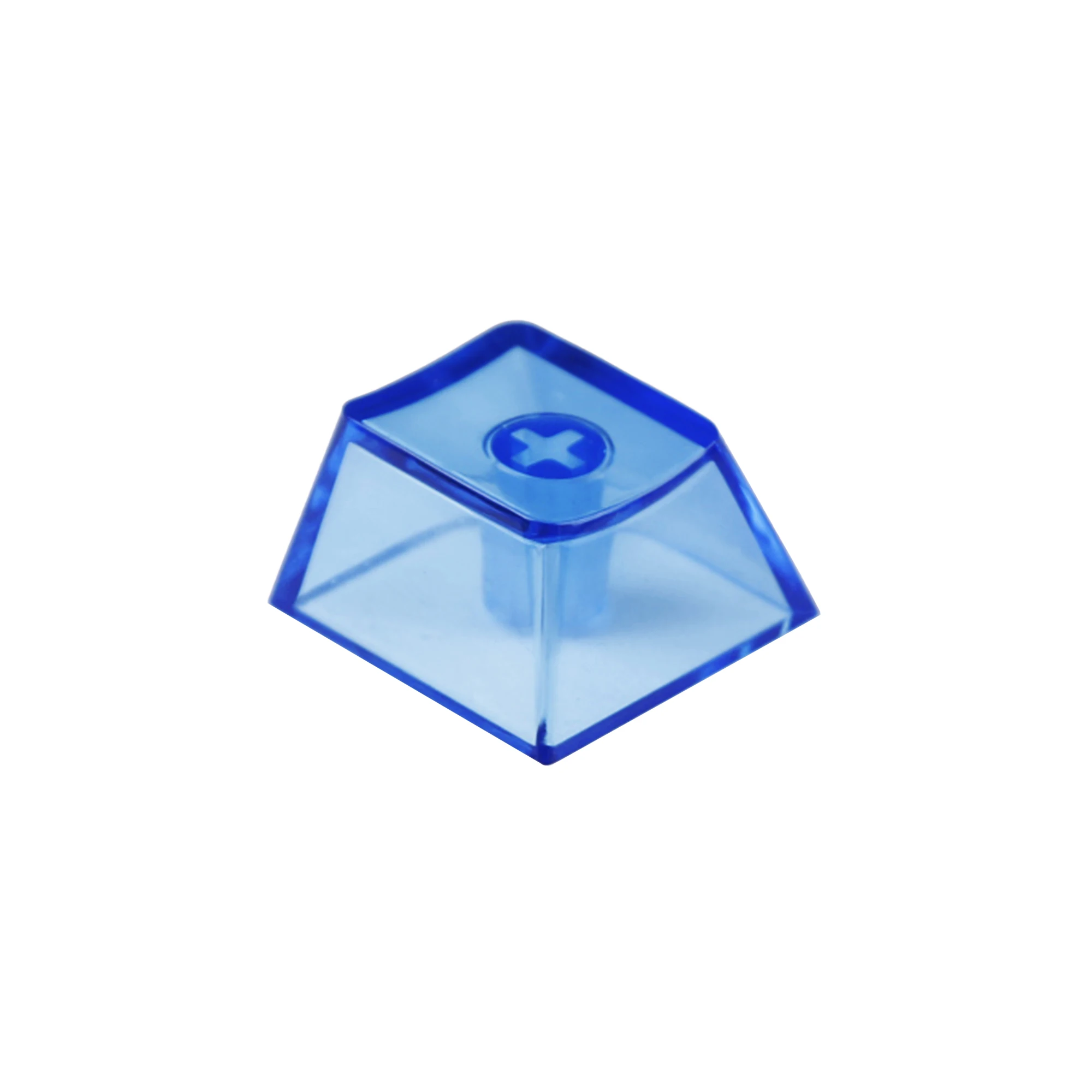 20 Pcs Cherry Profile Transparent PC Material Blue Black White Red Purple 1u R4 Blank Custom Keycaps For Keycap DIY