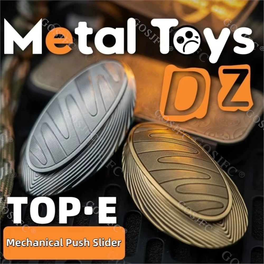 

Metal Toys Dz Top E Mechanical Push Slider Quick Release Structure EDC Metal Fidget Toys For Adults Stainless Steel