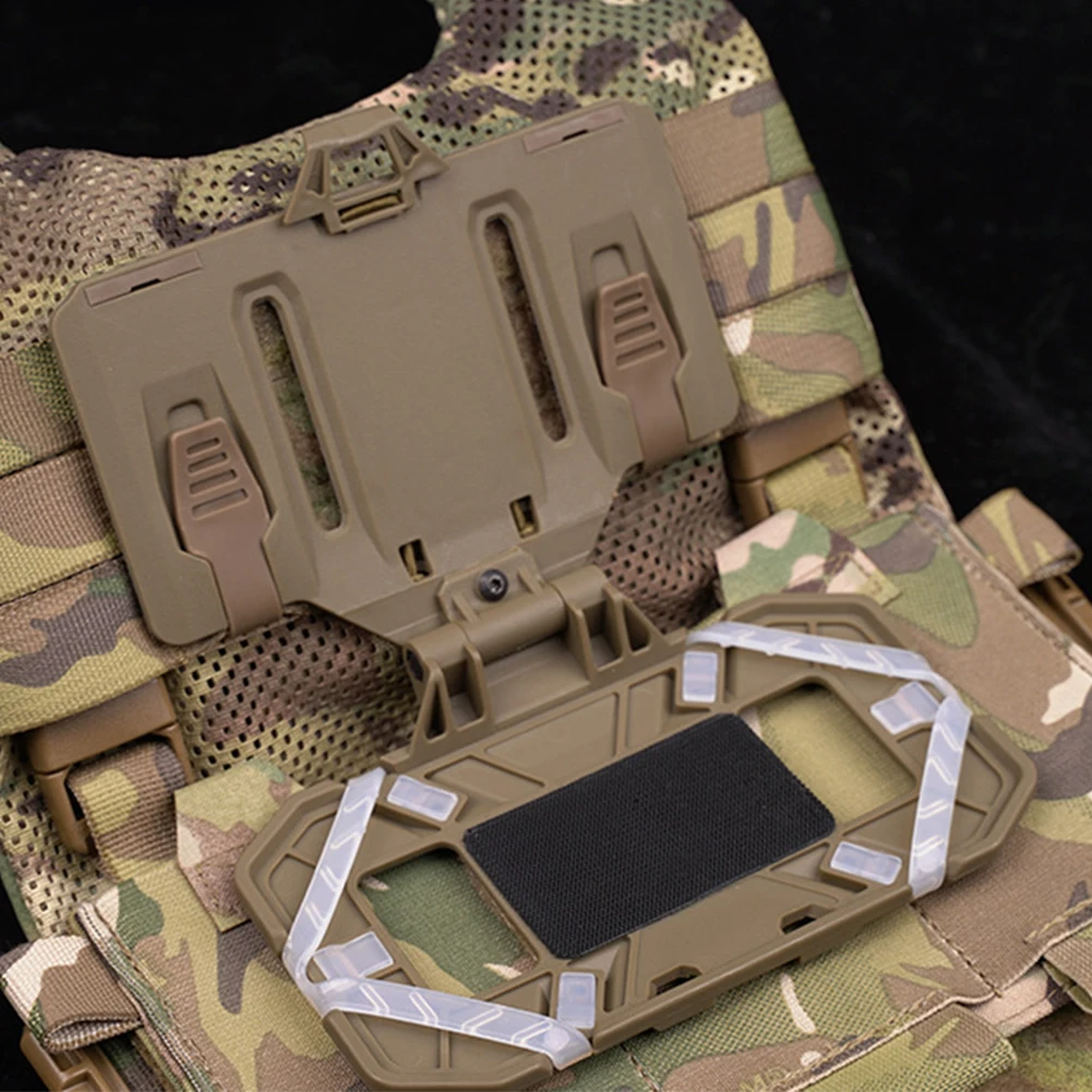Soporte de teléfono táctico plegable Molle, funda de teléfono Universal para el pecho, soporte de placa de teléfono GPS, soporte colgante para 4,7-6,7 pulgadas