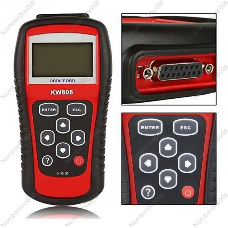 KW808 Universal Car OBDII EOBD Code Reader Scanner OBD2 Diagnosis Scan Tool OBD 2 II PK Maxiscan MS509 ODB Scaner