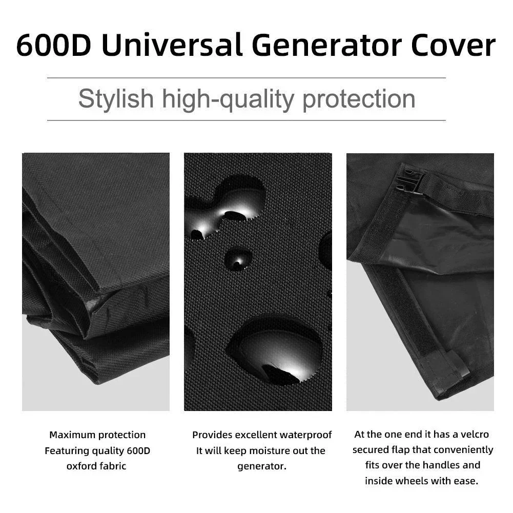 1pc Waterproof Heavy Duty Generator Cover X Large Thick 210D Oxford Cloth 38X28X30 Inch Household Generator Accessories