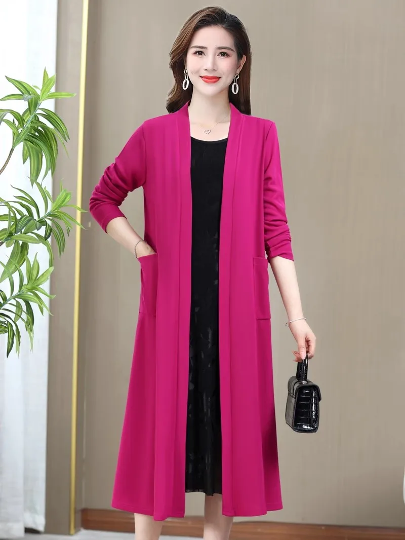 Mom's Cardigan Jacket Shawl Stylish Sun Protection Shirt Middle-Aged And Elderly Women's Clothing Air-Conditioned Cape W083