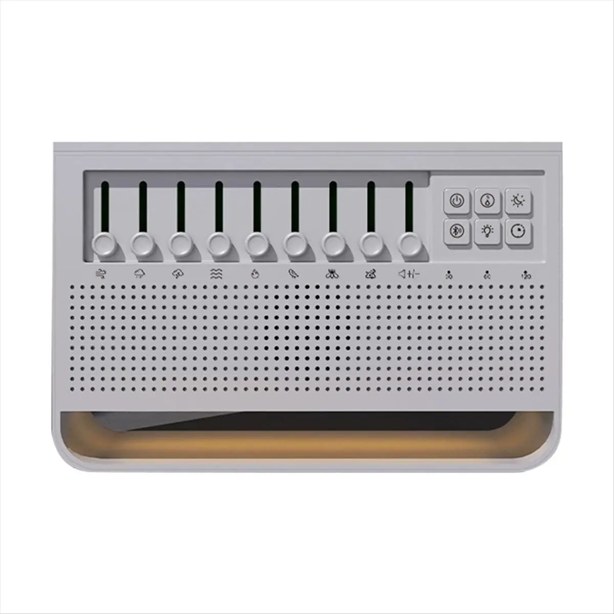 [Vend for]White Noise Speaker Bluetooth Essential Oil Diffusers Wireless Speaker for Travel for Sleeping with Night Lights