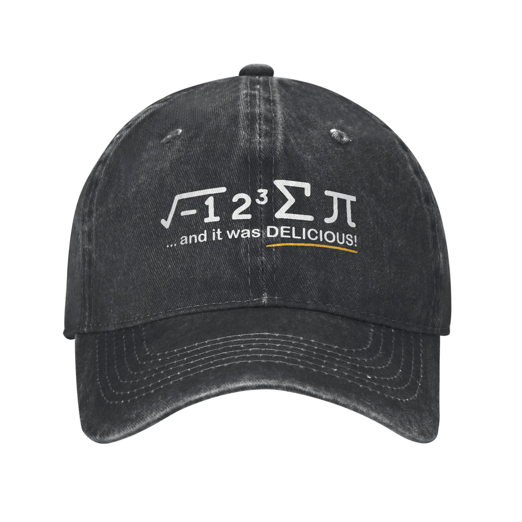 I Ate Some Pi Math Lover Baseball Cap Retro Distressed Washed  Sun Cap Men Women Outdoor Running Golf Adjustable Fit Hats Cap