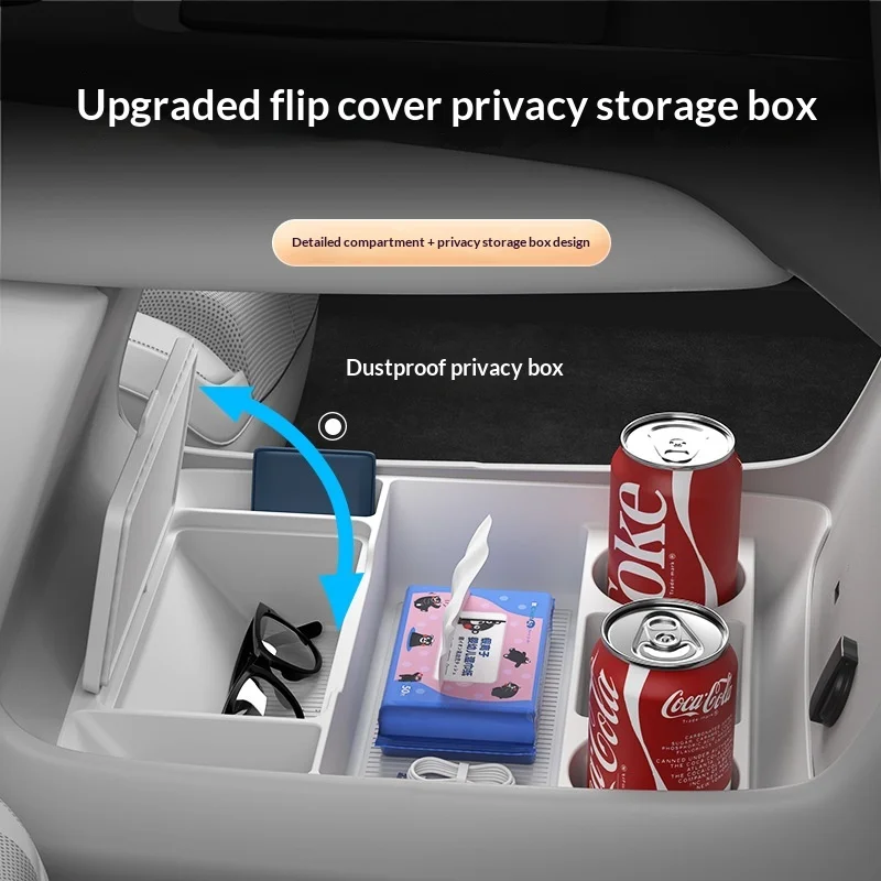For Buick Electra Encasa 2026 models Center Console Silicone Storage Box Car Central Lower Layer Tray Divider Organizer