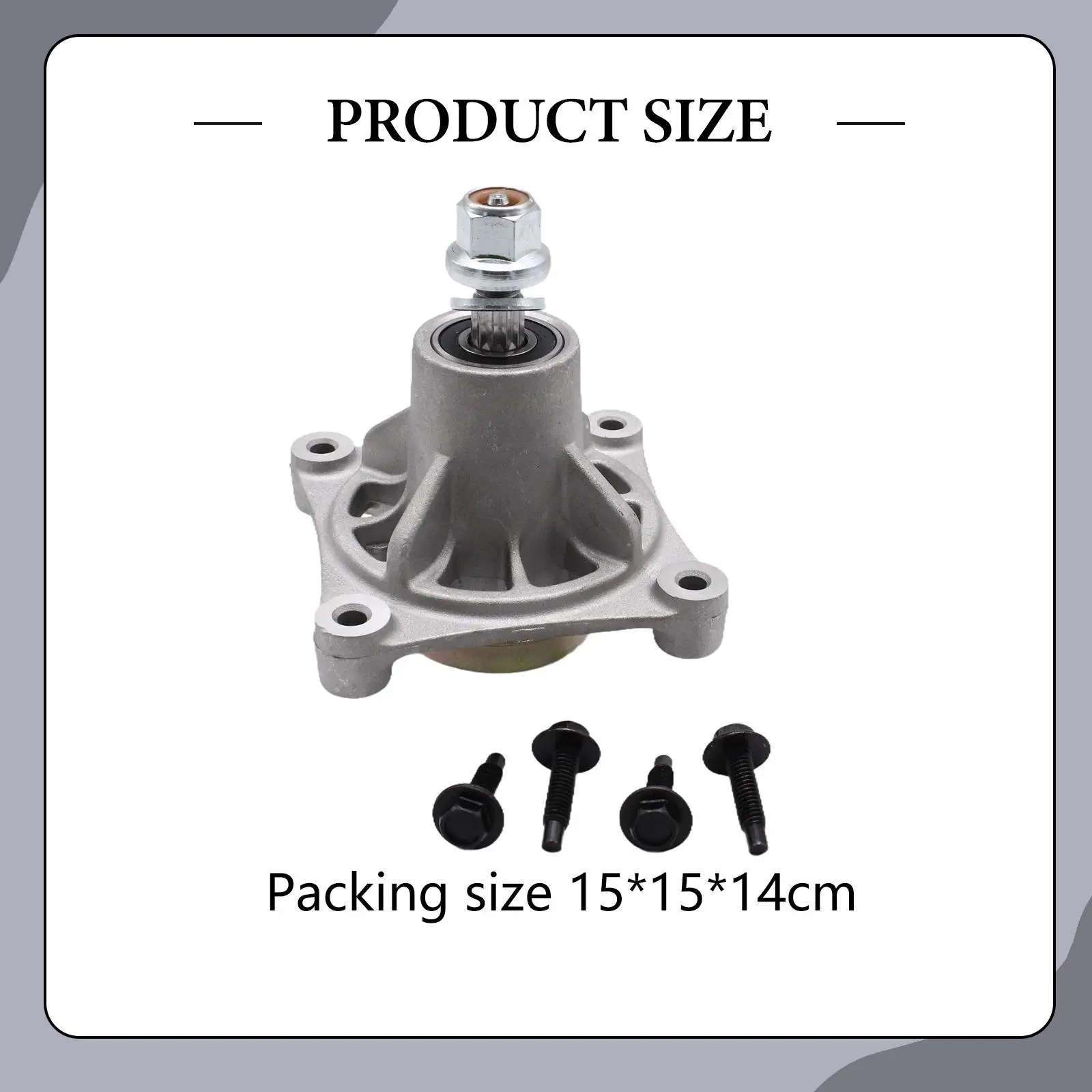 Metal Spindle Assembly Kit Durable Mower Deck Blade Spindle Replacement with Hardware for AYP Husqvarna 48 Inch Deck