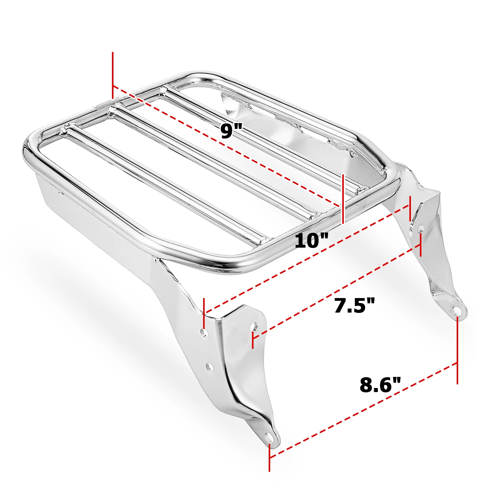 Detachable Rear Sport Luggage Rack Trunk Bracket For 2018-2024 Harley Softail FLDE FLHC Slim FLSL Motorcycle Accessories Chrome