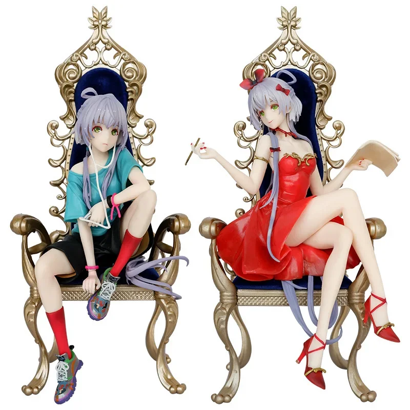 25CM Luo Tianyi VOCALOID Figure Game PVC Action Present Anime Cute Girl Collect Model ToyS Doll GiftS Collection Kawaii Decor