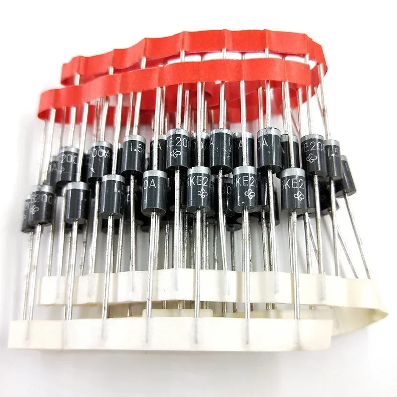 50PCS/LOT 1.5KE200A 200V 1500W Unidirectional Diode DO-201AD DO-27