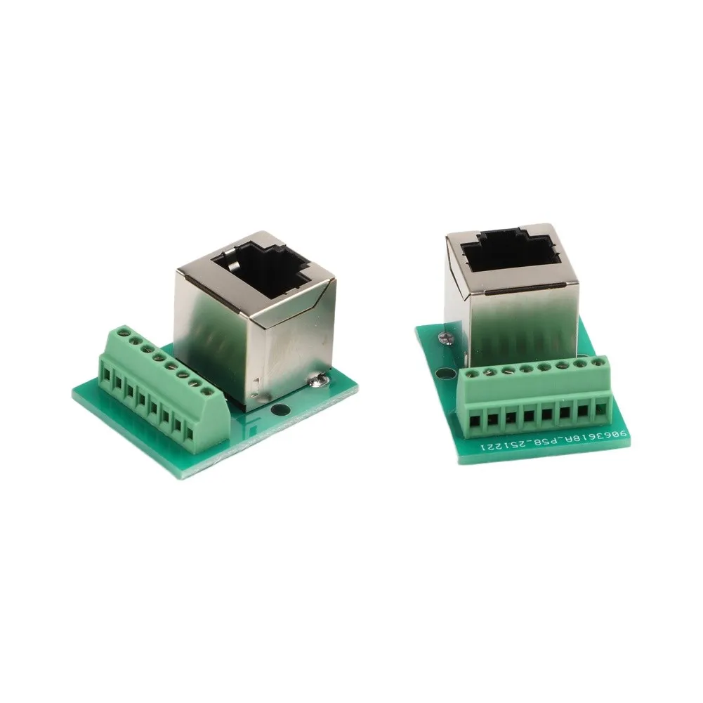 Female Ethernet For Home Network Setup Screw Terminal Wiring Pre-assembled Soldered Single Female Connector Adapter