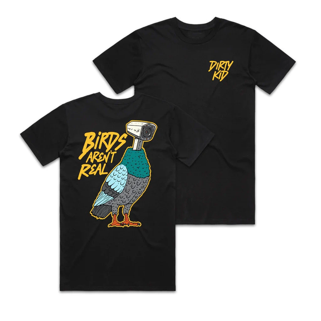 2026 Hard Man Club Summer New Product - Bad Kid Series - Surveillance Bird Print Round Neck Short Sleeve T-Shirt