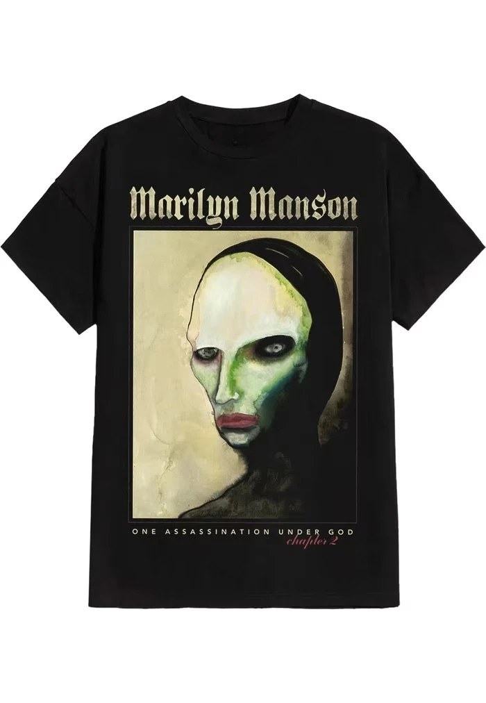 Marilyn Manson - One Assassination Under God - Chapter 2 - T-Shirt Unisex Men's and Women's Cotton Tee Y2K Streetwear Top