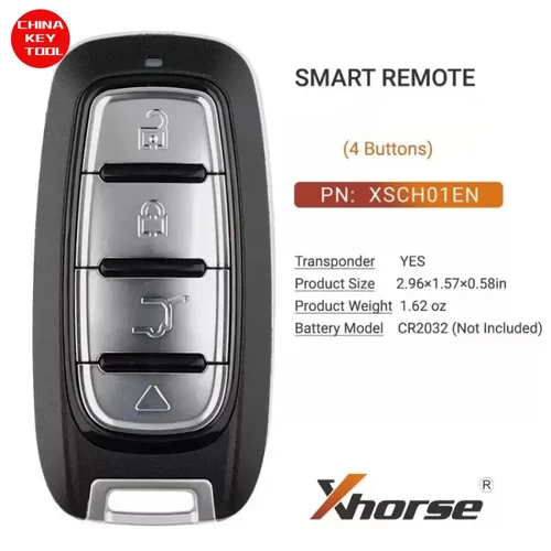 1 Uds Xhorse XM38 llave inteligente Universal XSCH01EN para estilo Chrysler