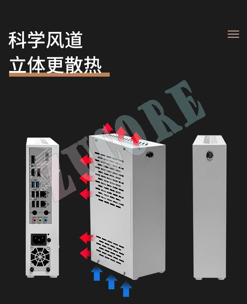 Qiaomei Q31 금속 미니 itx 핵 디스플레이 소형 섀시 소형 1U 전원 공급 장치 휴대용 소형 소형 섀시 non-K66