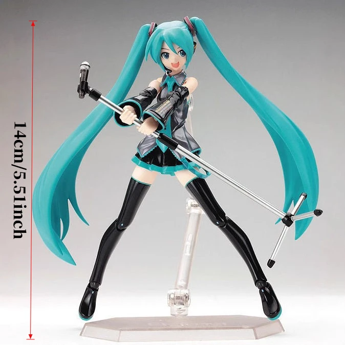 Hatsune Miku 2026 Neue Anime-Mädchen-Figur Figma 014 Virtuelle Sängerin Miku Bewegliche Gelenkfigur Modell-Statue Spielzeugpuppe