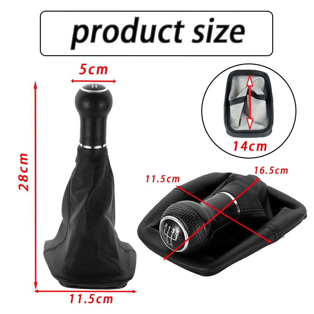 5/6 سرعة 12/23 مللي متر مقبض ناقل الحركة رافعة شيفتر الجراب التمهيد ل Volkswagen VW Golf 4 IV MK4 GTI R32 Bora Jetta 1999-2004