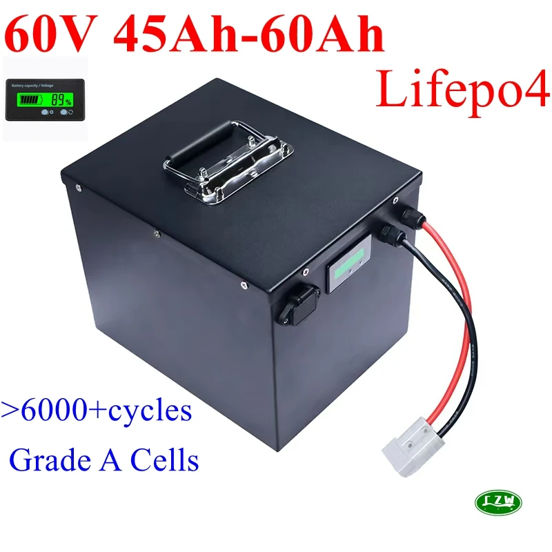 

CZW.Lifepo4;60V 45Ah 50Ah 60Ah Lithium Battery for 3000W Mini Motorized 3wheel Adult Electric Tricycle Covered Mobility Scooter