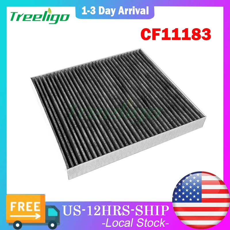 Treeligo ‎CF11183 1PCS Activated Cabin Air Filter Activated Carbon For DODGE DURANGO 2011-2024/For JEEP GRAND CHEROKE 2011-2021