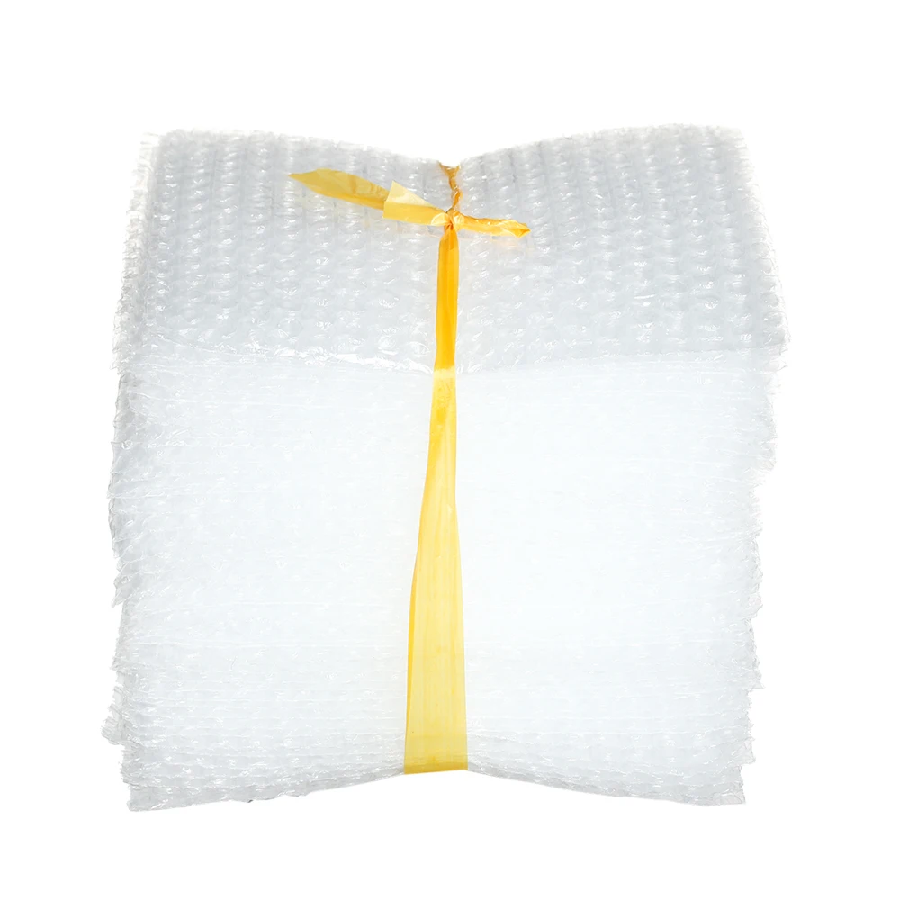 50Pcs Plastic Bubble Bag Protective Wrap Envelope White Bubble Foam Packing Bags PE Clear Shockproof Bag Double Film Cushioning