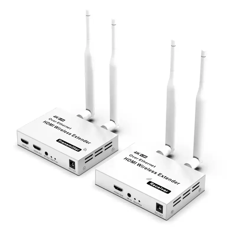 

Sale 4K Wireless Video Extender, 5.8GHz 200M/300M 1TX-4RX System with Loop-Out for Transmission