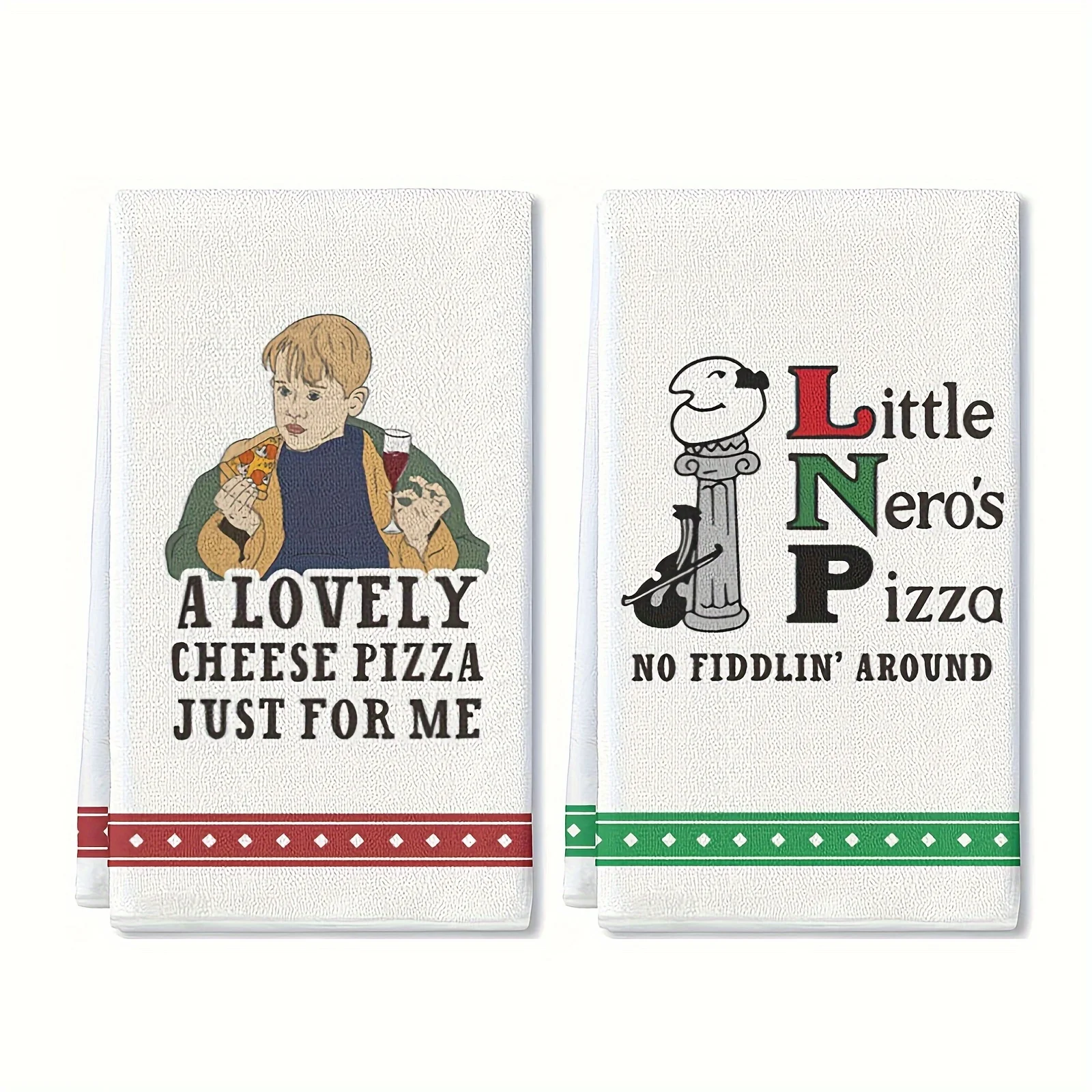 2pcs Funny Kitchen Towels, Dish Towels, Funny Words Decorative Dish Towel Set, Absorbent Water Towels, Housewarming Gift, Baking