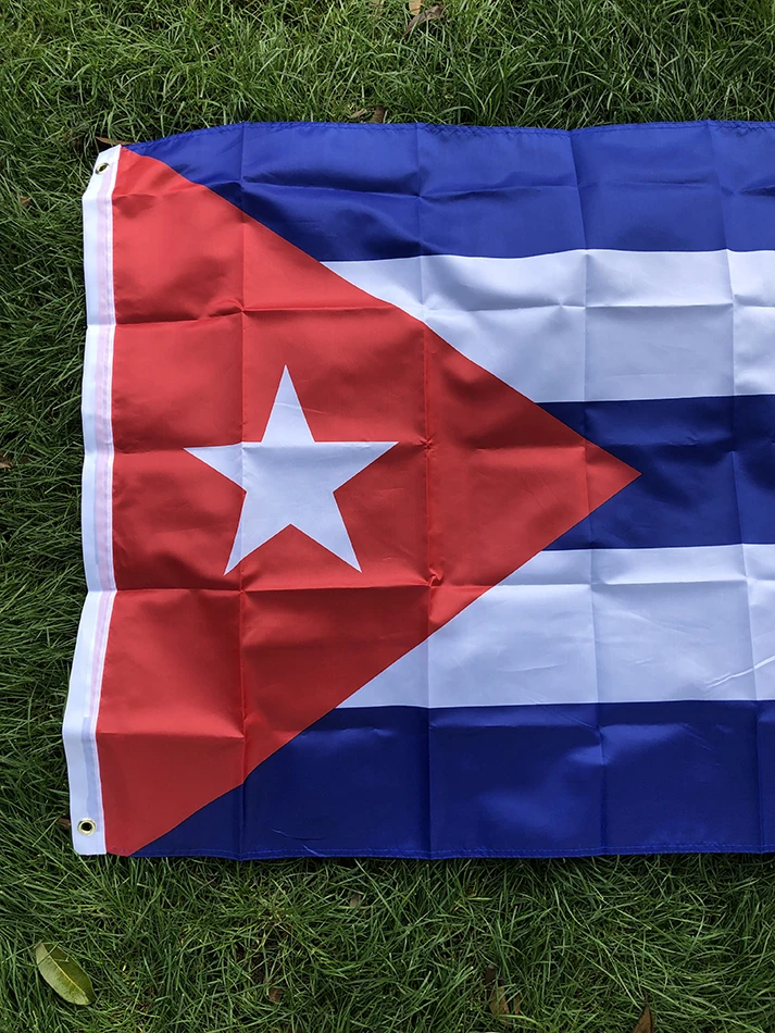 SKY Bandera de Cuba poliéster colgante decorativa exterior resistente - imagen 5