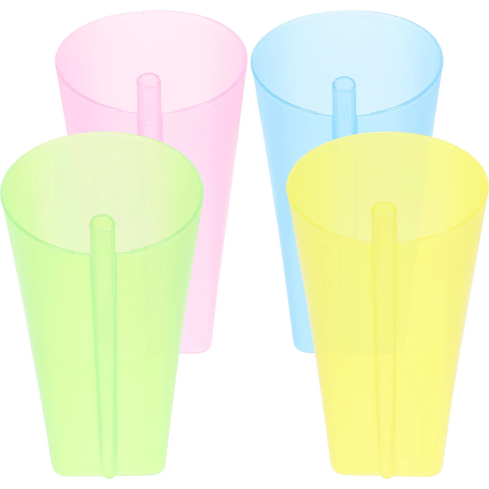 

4 Pcs Kids Cups Portable Coffee Mugs Cold Daily Reusable Plastic Holders Storage Juices Beverages Outdoor Practical