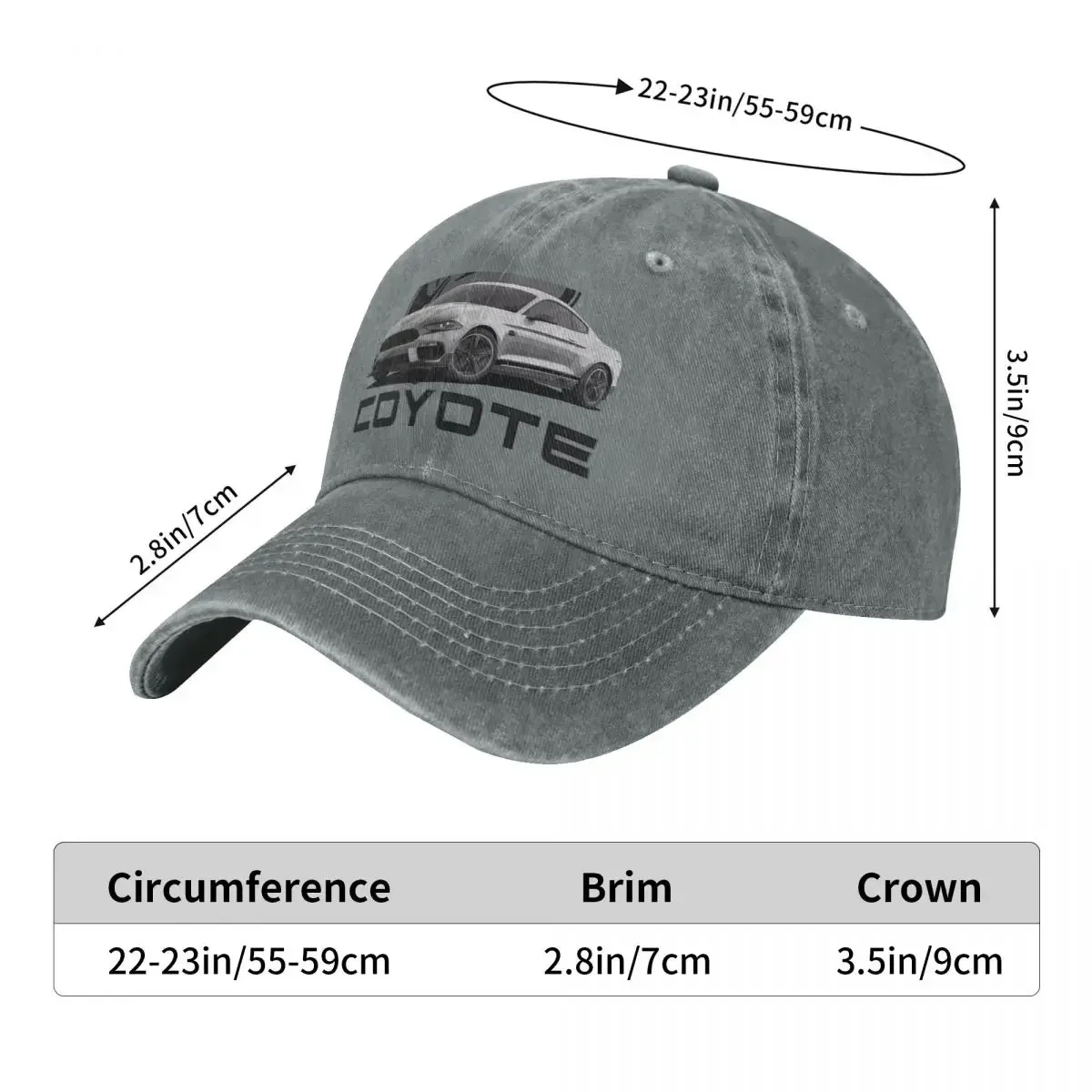 COYOTE MACH 1 موستانج GT 5 0L V8 قبعة بيسبول عصرية بلغت ذروتها قبعة رجالية بولو نسائي #2