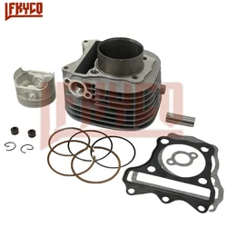 Motorcycle 61mm Cylinder Kit 125CC Big Bore Motor for Haojue Suzuki 15P V125 GSR125 LINDY 125 UM125 UZ125 Motoblock Spare Parts