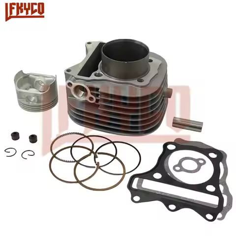 Motorcycle 61mm Cylinder Kit 125CC Big Bore Motor for Haojue Suzuki 15P V125 GSR125 LINDY 125 UM125 UZ125 Motoblock Spare Parts