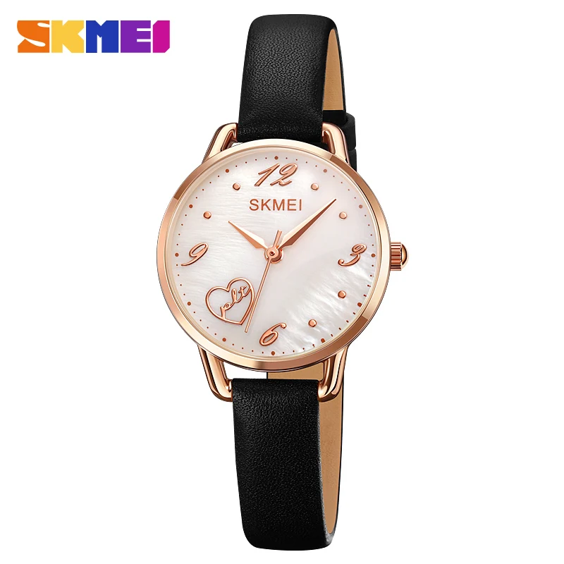 Women Watch Fashion Heart Women's Wrist Watch Luxury Watches For Ladies Waterproof Leather Quartz Woman Wristwatch Gold Silver