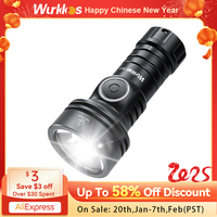 Wurkkos TS11 Mini 18350 Flashlight USB C Rechargeable EDC SFT40 Torch Powerful 2000LM RGB Auxiliary IP68 Waterproof Anduril 2.0