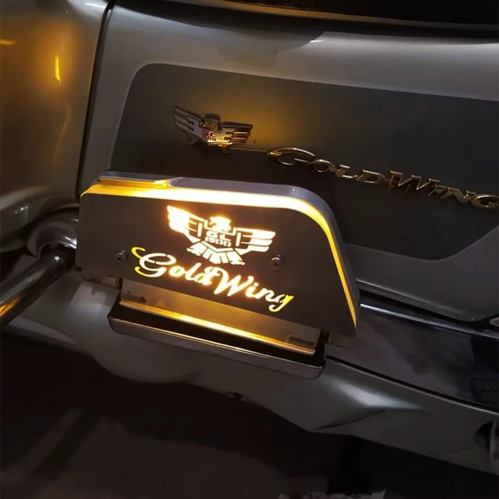 For GL1500 Lining Passenger Footrests GOLDWING 1500  for HONDA GOLD WING LED Footrest Cover Goldwing1500 Lighting Floorboard