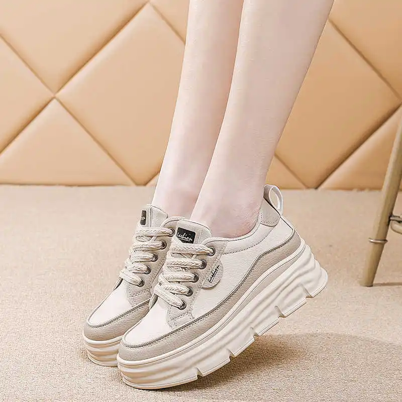 

Hi Tops Without Heels Sports Tennis For Women Skateboarding Shoes For Women Flats Shoes Woman White Sneakers Premium