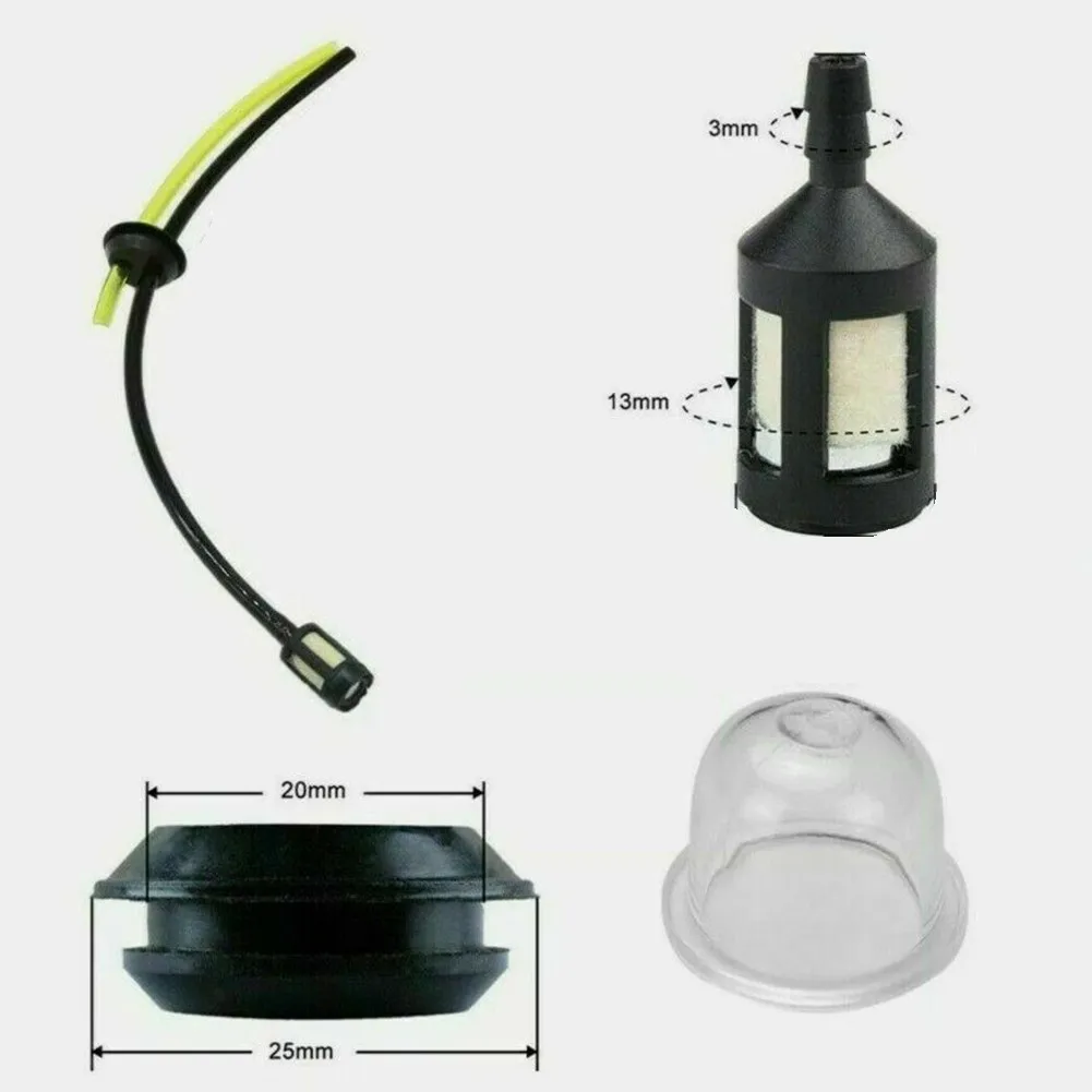 Lawn Mower Fuel Hose Gromett Hedge Hedge Cutter Kit Parts Petrol Practical Replacement Set Accessories Attachment
