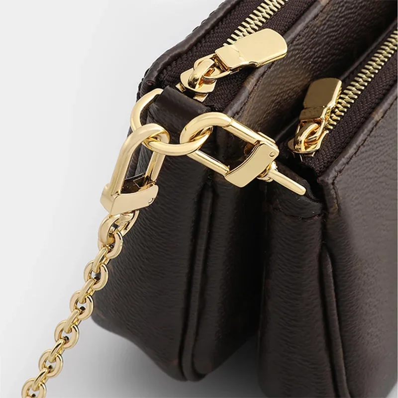 New Design Three-in-one original high-end bag chain accessories five-in-one mahjong female metal cross-body chain